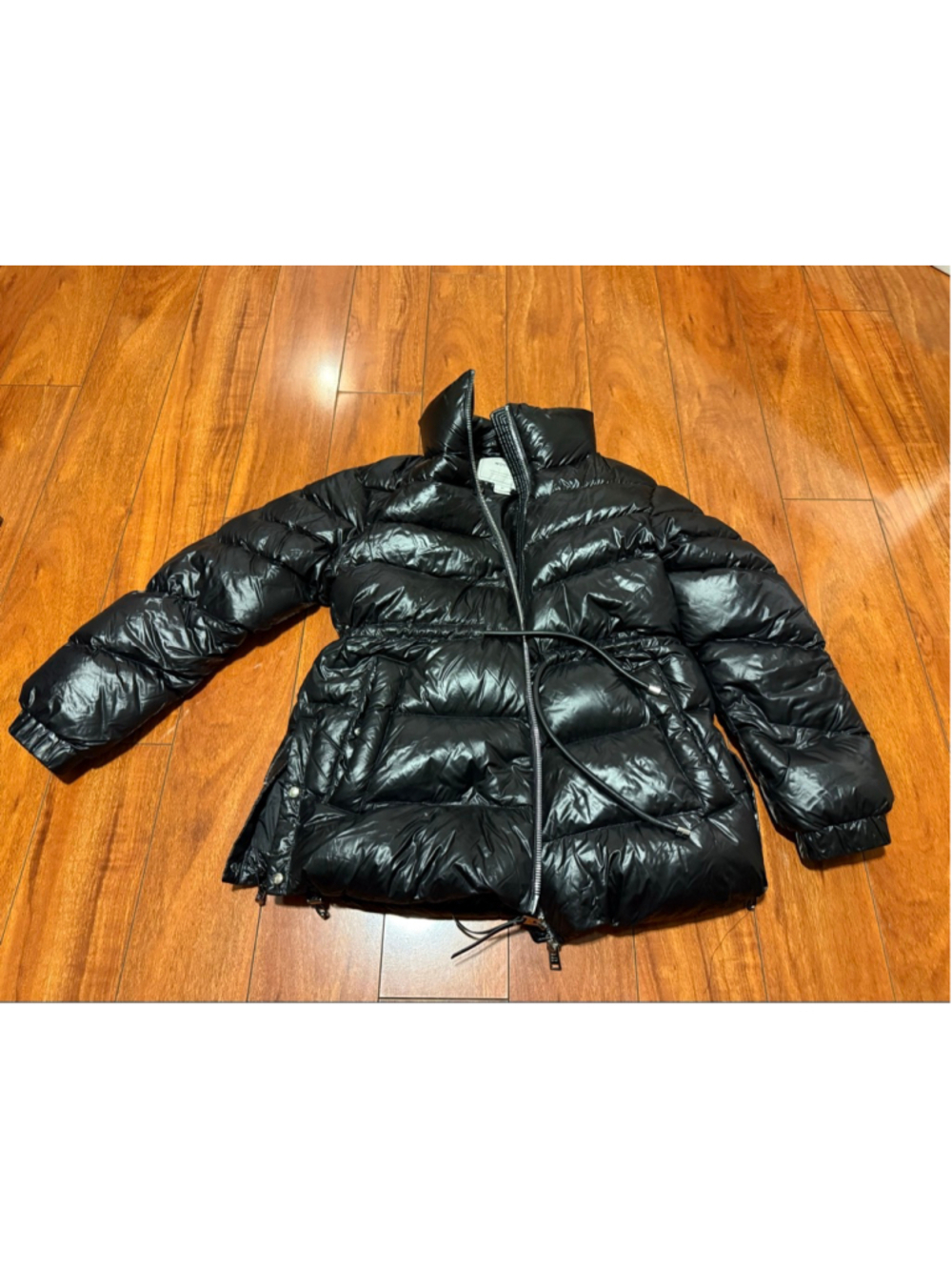 Women's Woolrich Black Puffer Jacket with Red Plaid Lining M